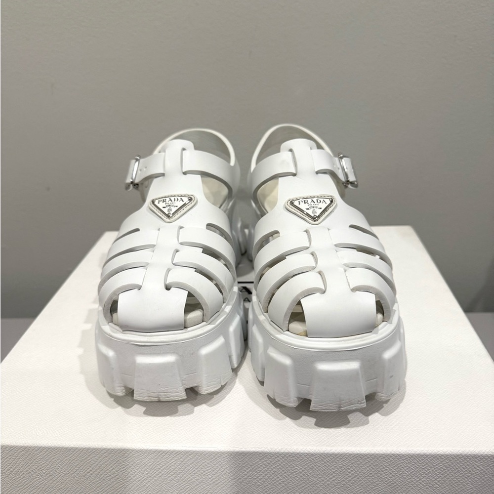 Prada Rubber Monolith sandals - Picture 13 of 15
